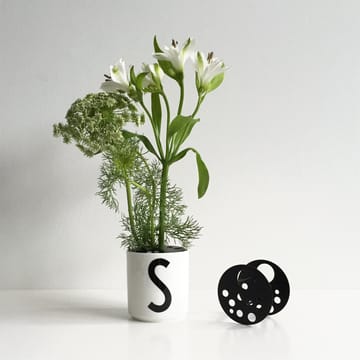 Design Letters blomhållare Ø6.7 cm - svart - Design Letters