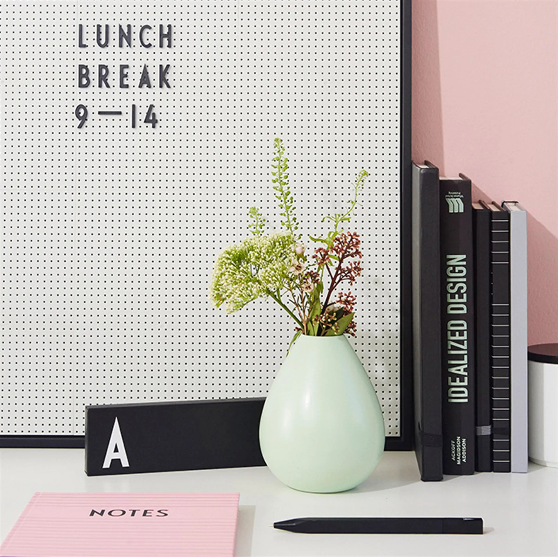 Design Letters bokstavsbox, Svarta bokstäver Design Letters