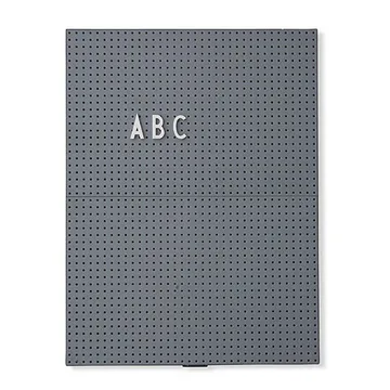 Design Letters bokstavstavla A4 - mörkgrå - Design Letters