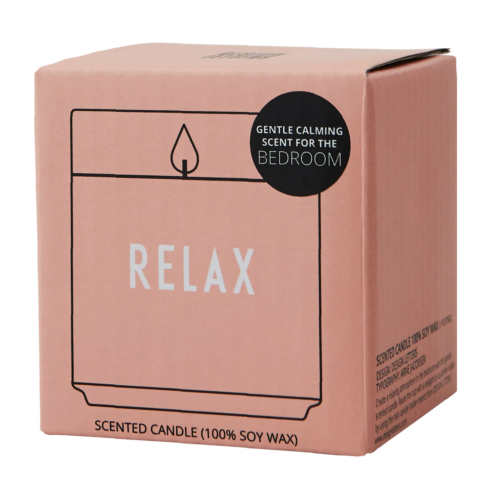 Design Letters doftljus Ø5,5 cm, Relax-nude Design Letters
