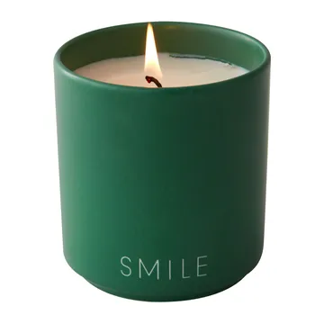 Design Letters doftljus Ø8 cm - Smile-grass green - Design Letters