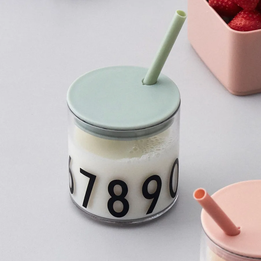 Design Letters Eat & Learn Premium gåvoset, Grön-vit Design Letters