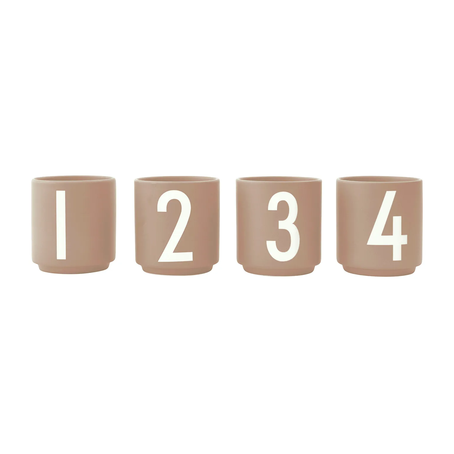 Design Letters espressokopp 4-pack, Beige Design Letters