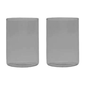 Design Letters favoritglas 35 cl 2-pack - Smoke - Design Letters