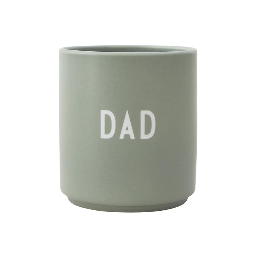 Design Letters favoritkopp 25 cl, Dad/Love-green Design Letters