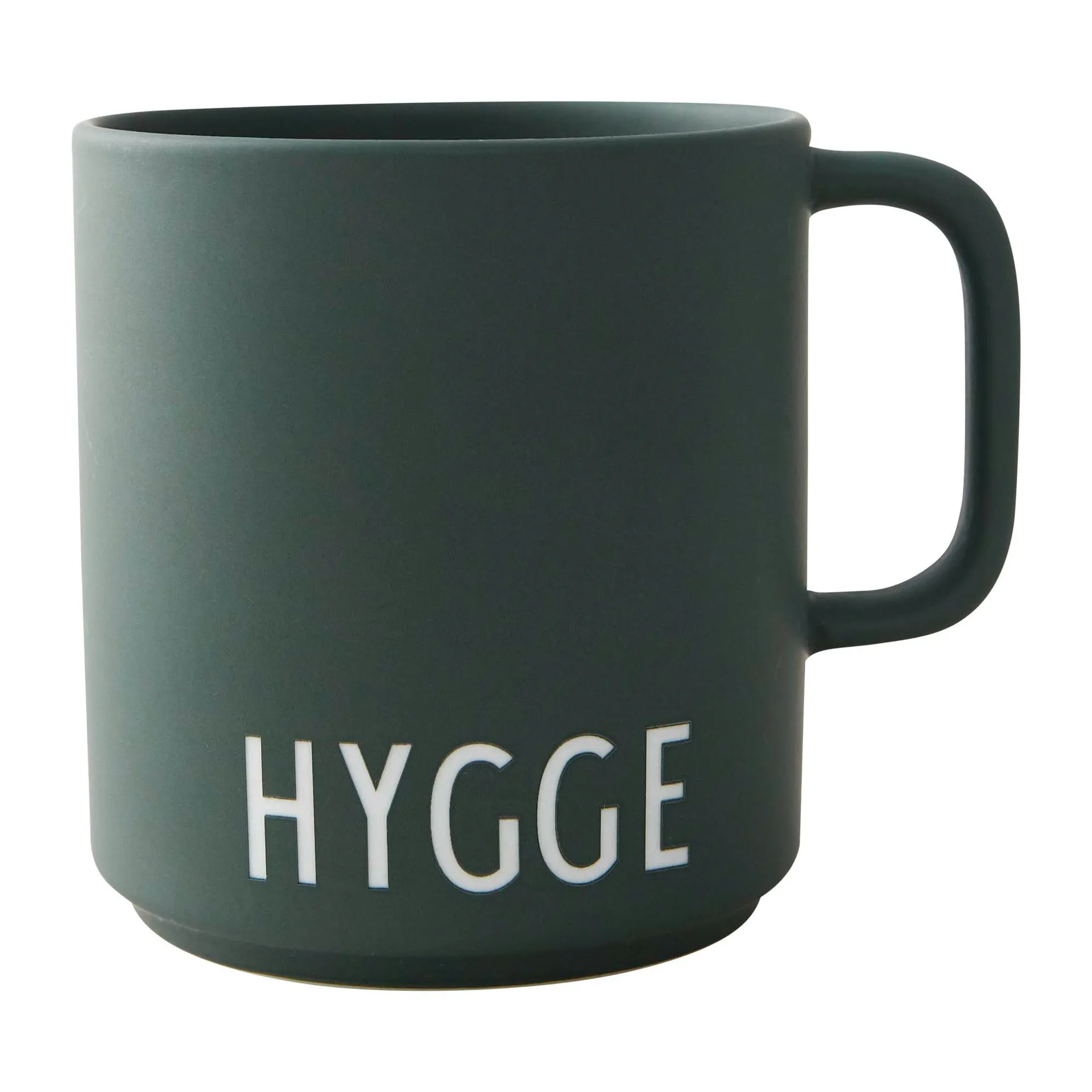 Design Letters favoritkopp med handtag 25 cl, Hygge-dark green Design Letters