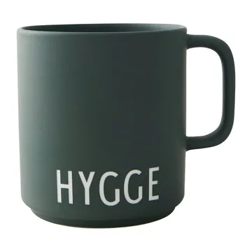 Design Letters favoritkopp med handtag 25 cl - Hygge-dark green - Design Letters