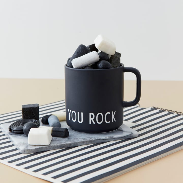 Design Letters favoritkopp med handtag 25 cl, You rock Design Letters