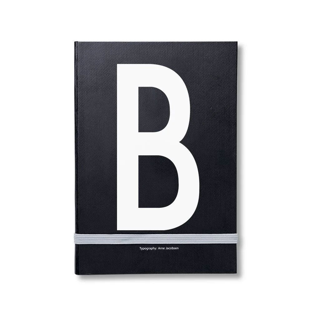 Design Letters personlig anteckningsbok, B Design Letters
