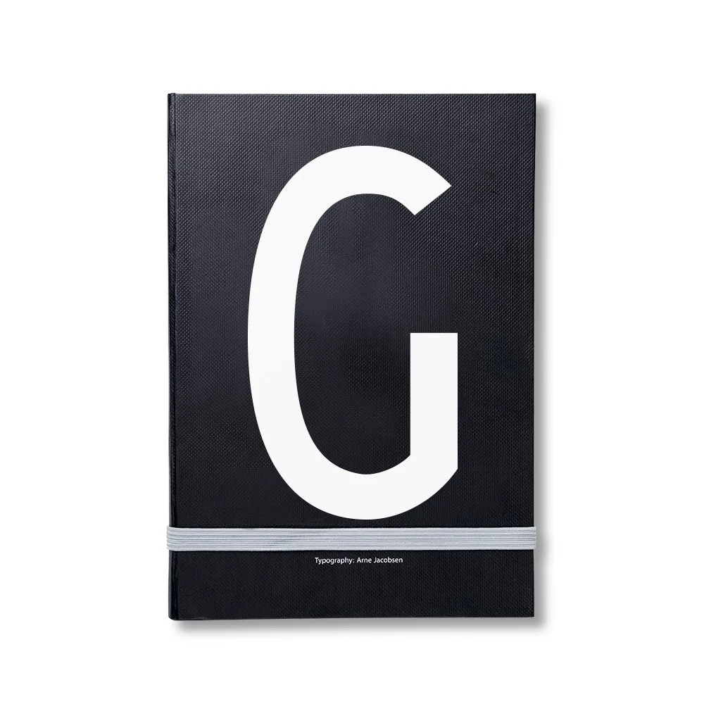 Design Letters personlig anteckningsbok, G Design Letters