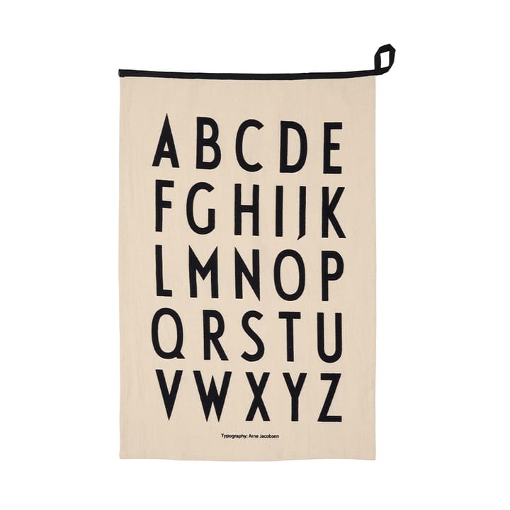 Design Letters Premium classic kökshandduk 50x70cm - ABC-svart - Design Letters