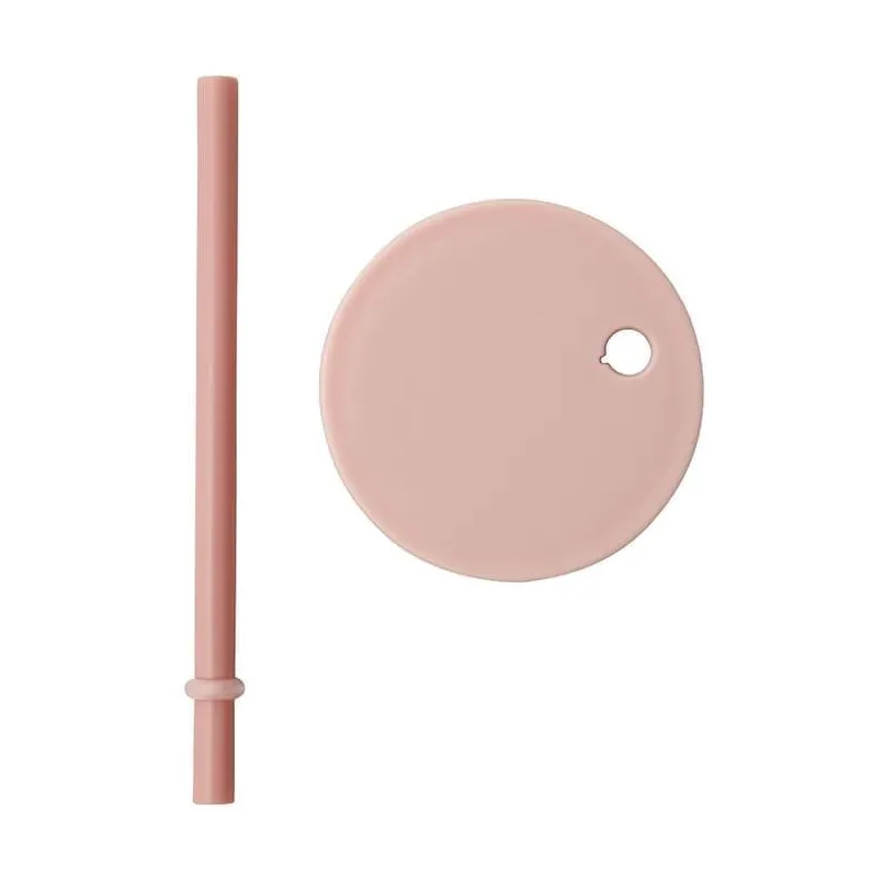 Design Letters sugrör med lock, Nude Design Letters