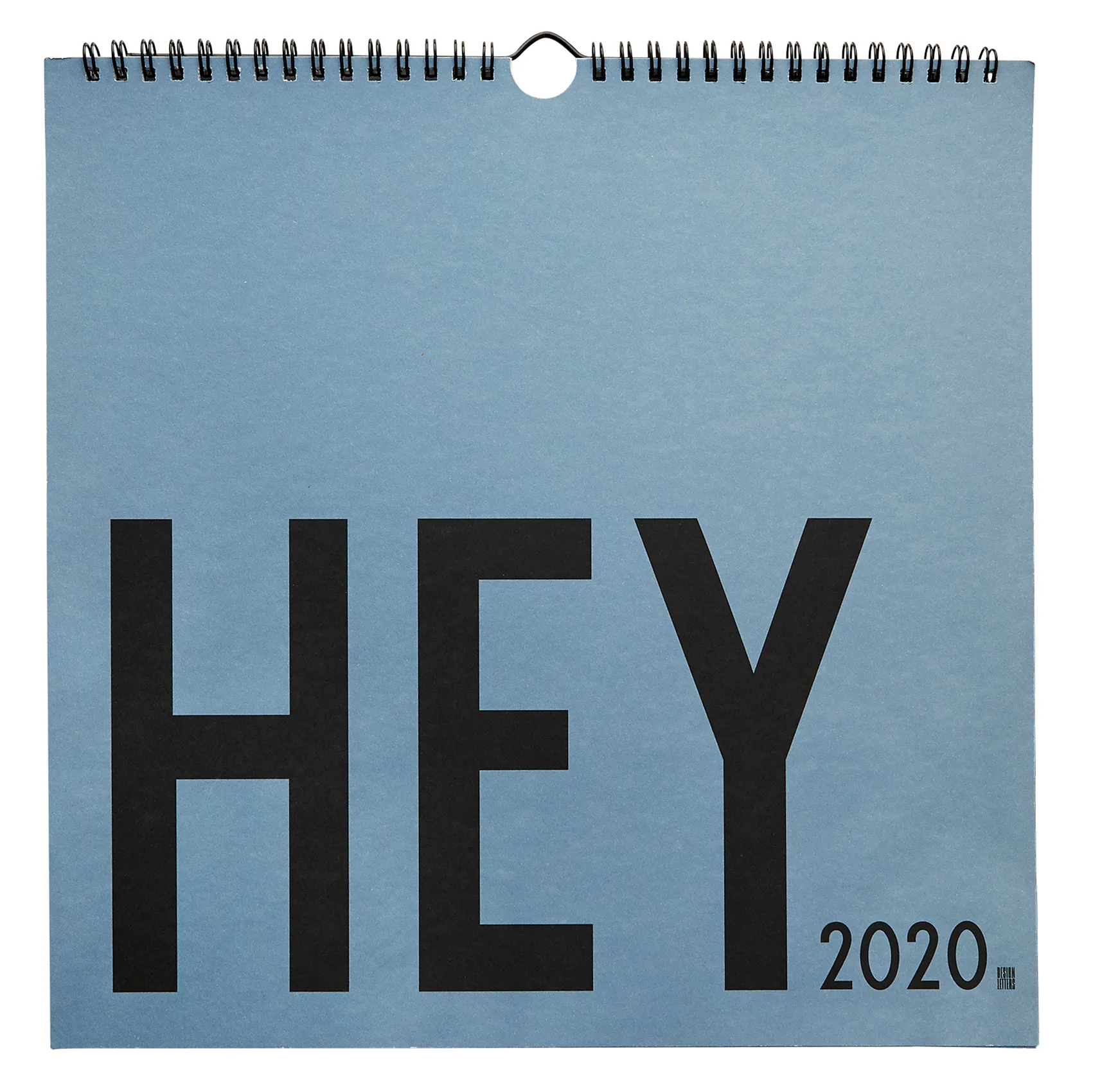 Design Letters väggkalender 2020, Blå Design Letters