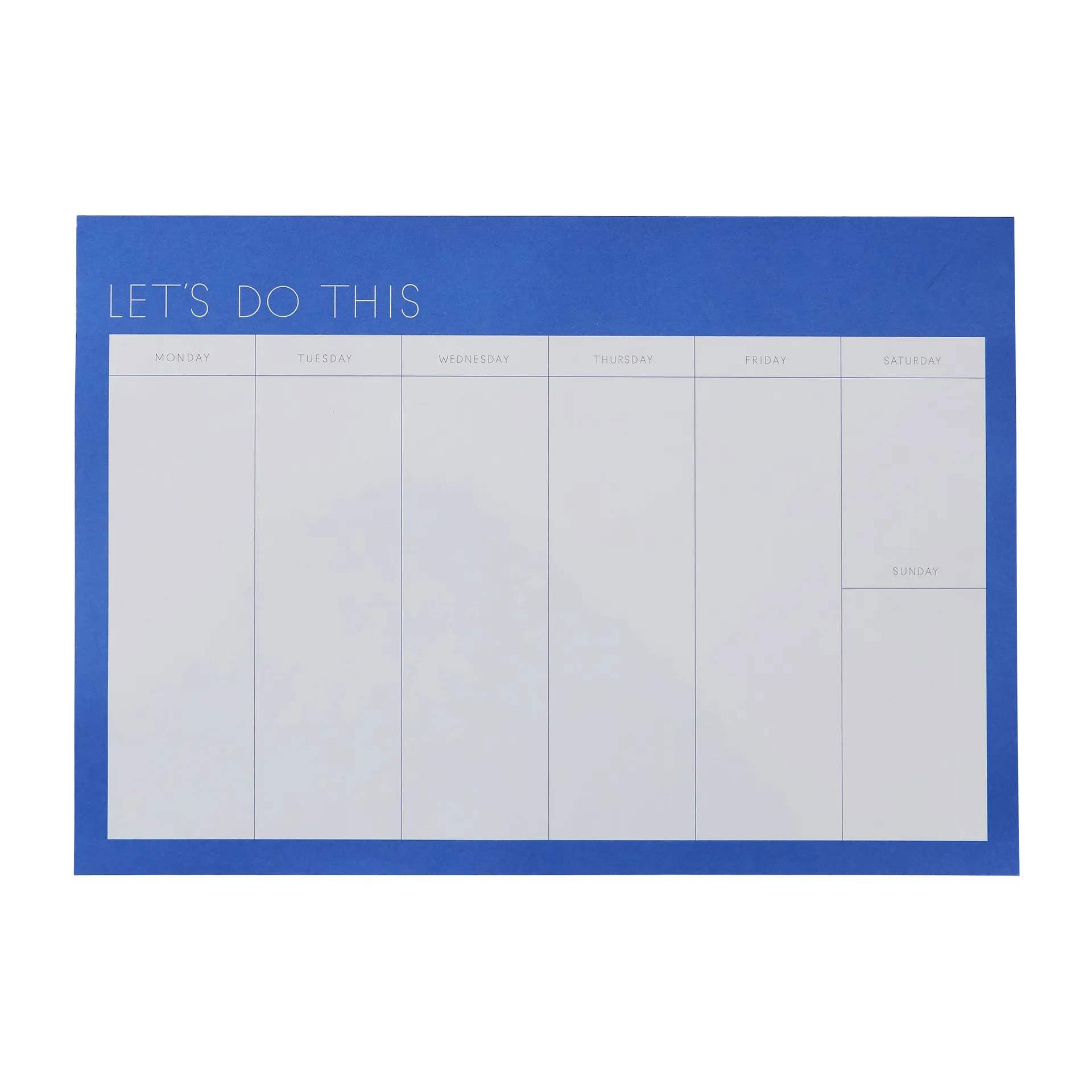 Design Letters veckoplanerare, Cobalt blue Design Letters