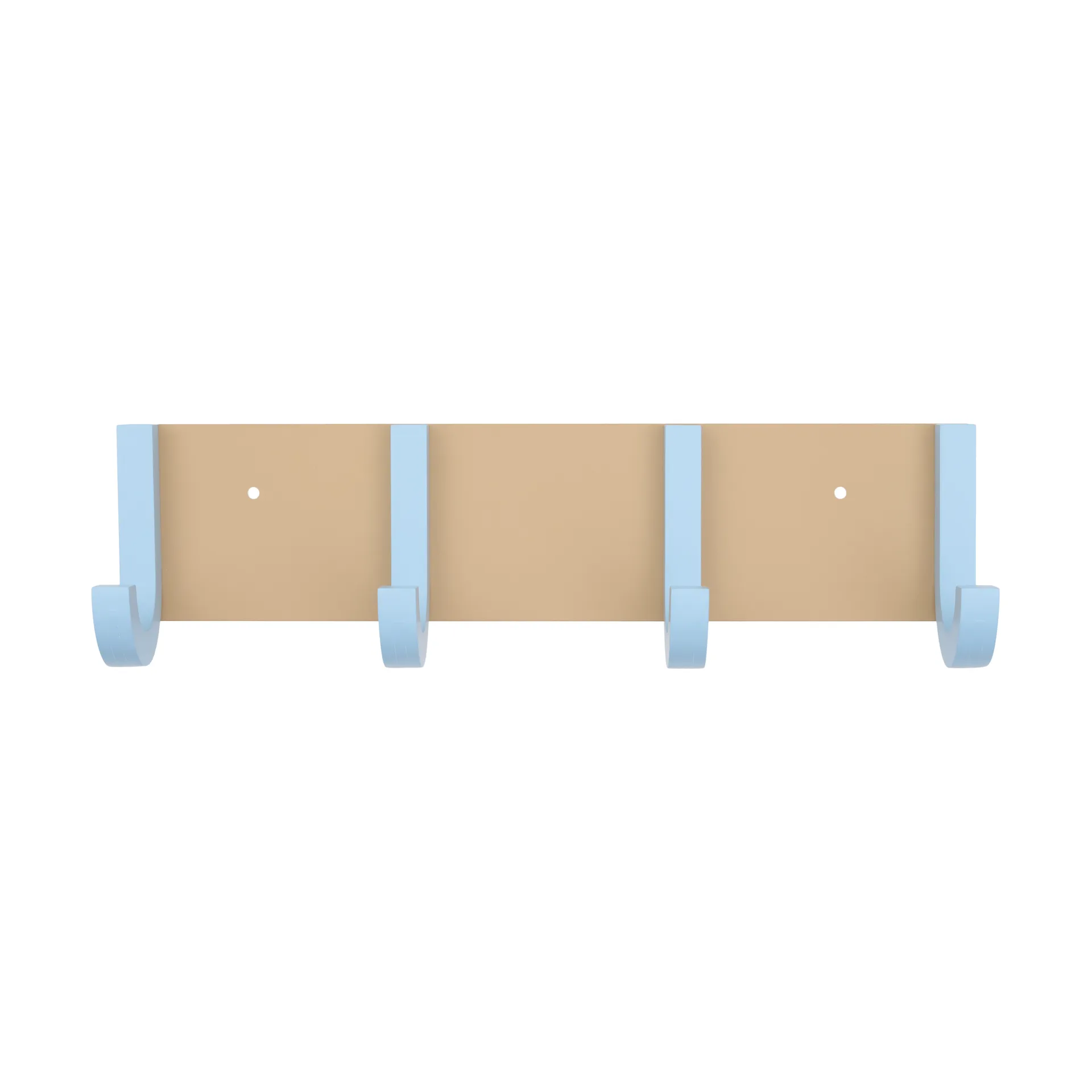 Jay klädhängare 4 krokar, Beige-light blue Design Letters