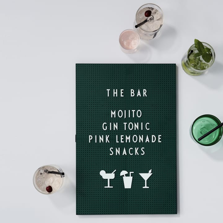 Party icons till anslagstavla 20 delar, vit Design Letters