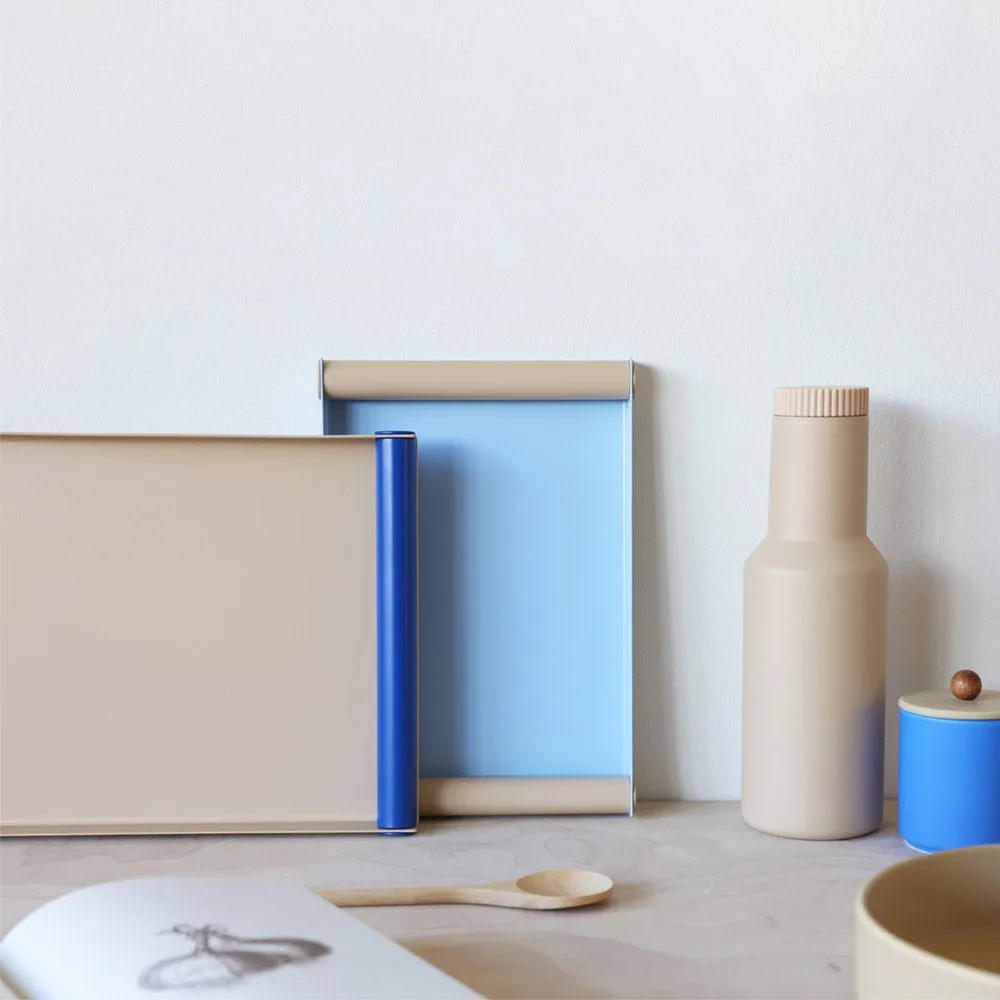 Ray serveringsbricka large, Beige-blue Design Letters