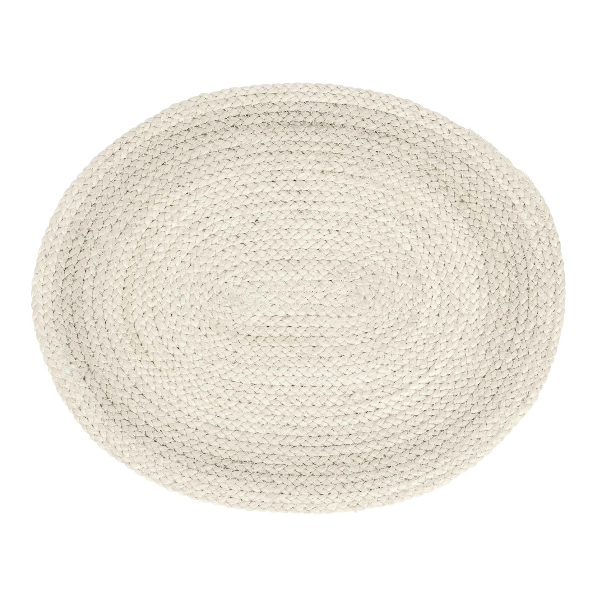 Braided bordstablett oval, Ivory Dixie