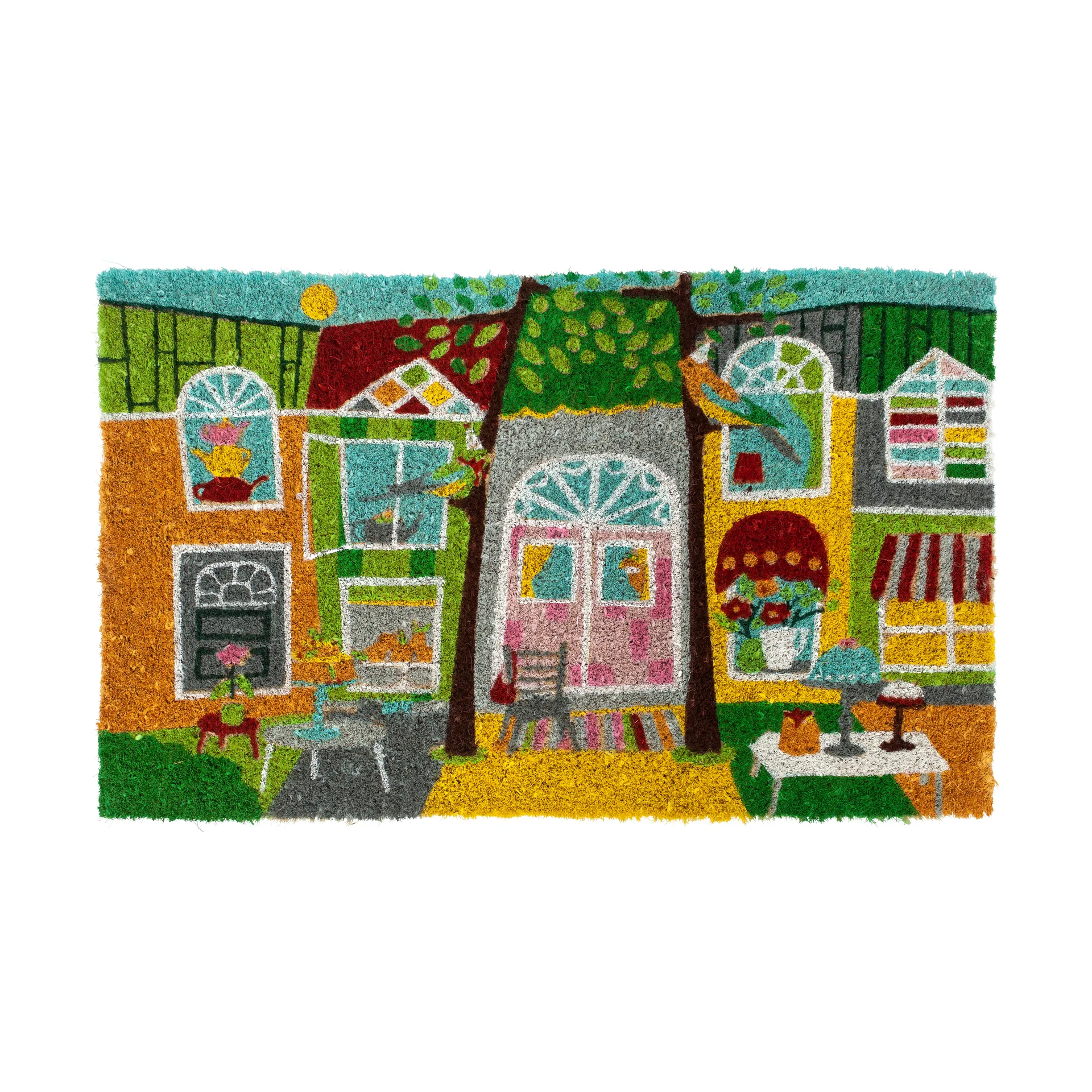 Coir dörrmatta, Garden party, 45x75 cm Dixie