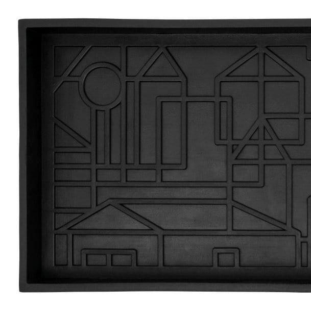 Dixie gummimatta med kant, Villastad, 36x85 cm Dixie