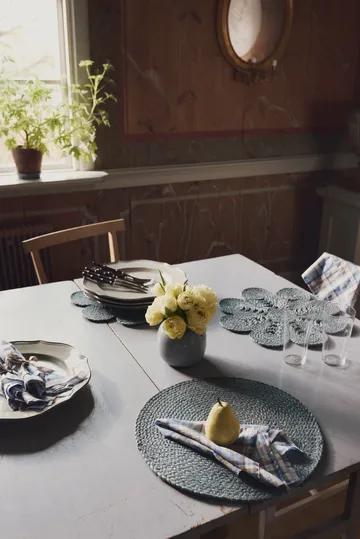 Elin bordstablett anemone Ø40 cm - Horizon blue - Dixie