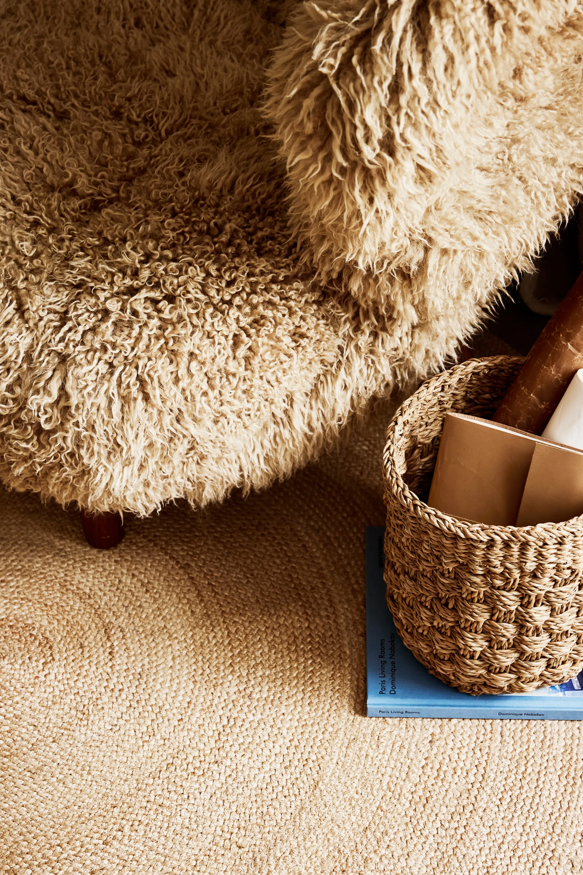 Elin matta natural, Ø125 cm Dixie