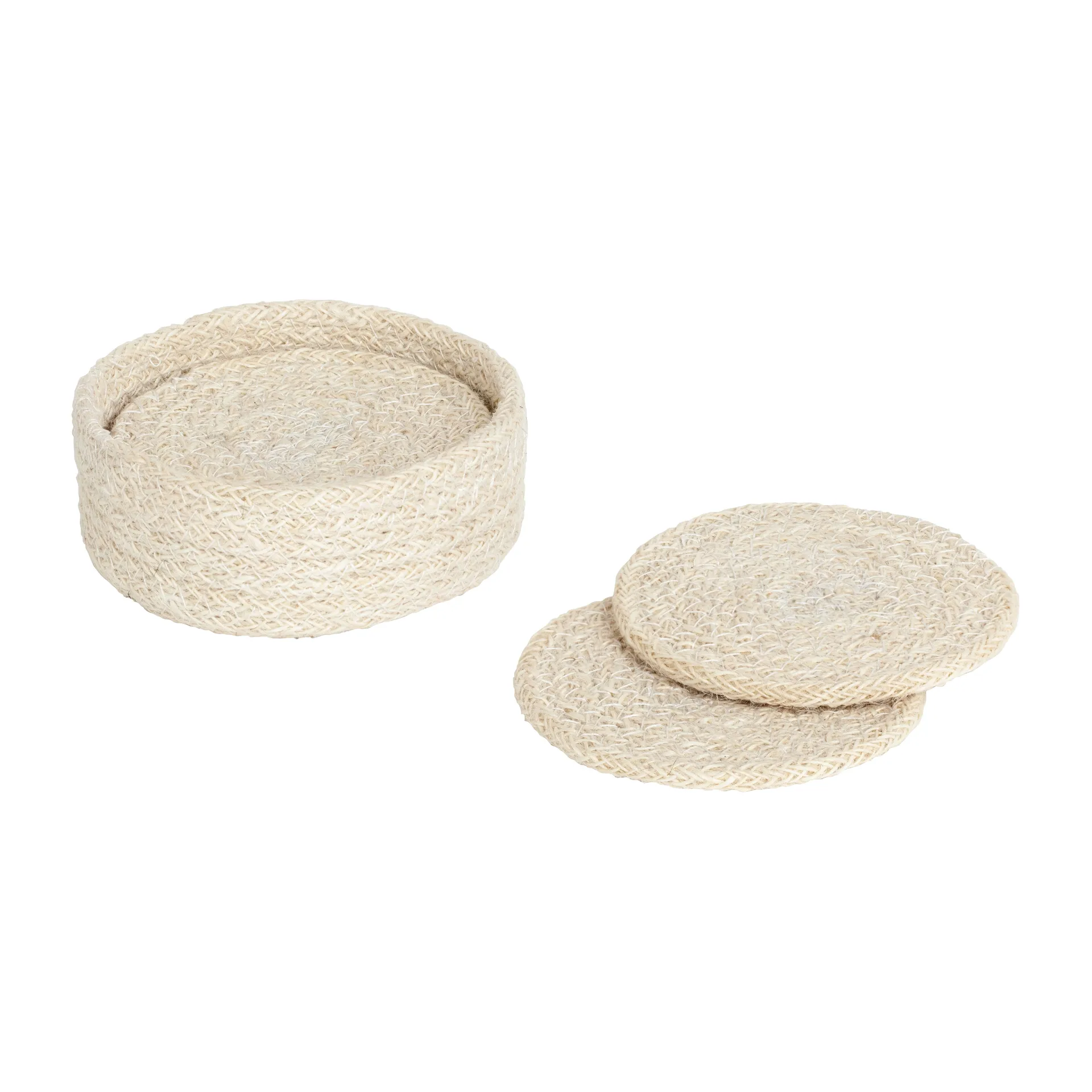 Ella glasunderlägg Ø10,5 cm 6-pack, Pure white Dixie