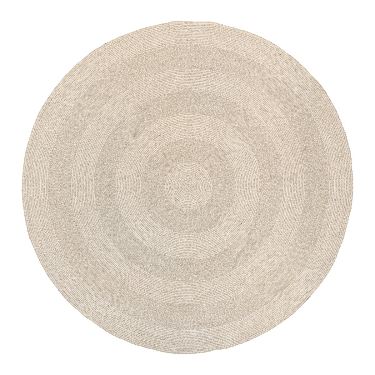 Dixie Ella jutematta o150 cm Vit-natur | Skandinavisk Design | Jutemattor | Vit