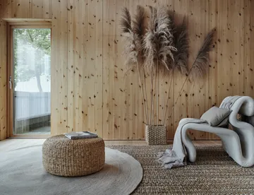 Ella jutematta Ø150 cm - Vit-natur - Dixie