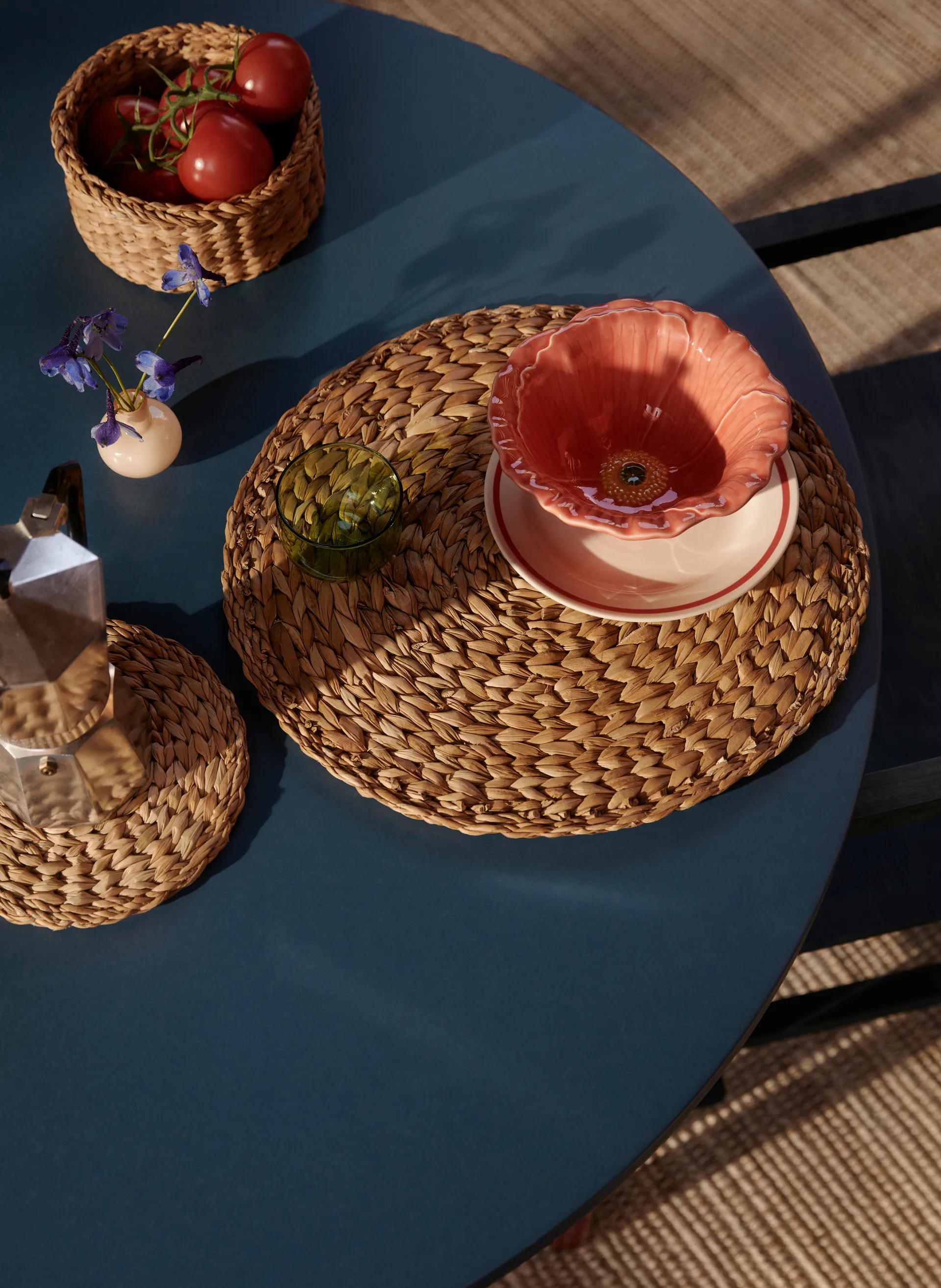 Esther bordstablett Ø38 cm, Natural Dixie