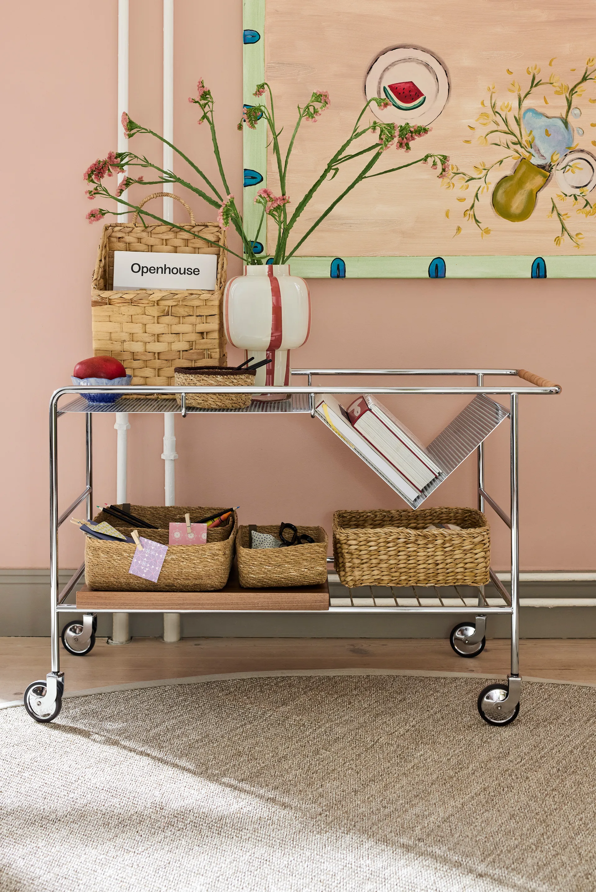 Esther förvaringslåda 3 delar, Natural Dixie