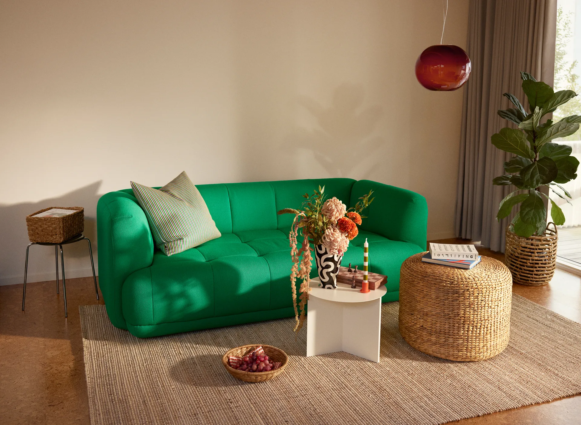 Filip matta, White melange, 160x230 cm Dixie