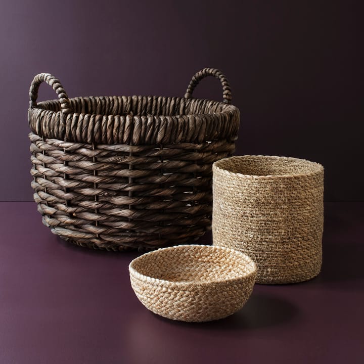 Flätad brödkorg 3-pack, Natur Dixie