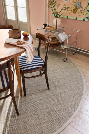 Jenny Sisal rund matta - Natural grey Ø250 cm - Dixie