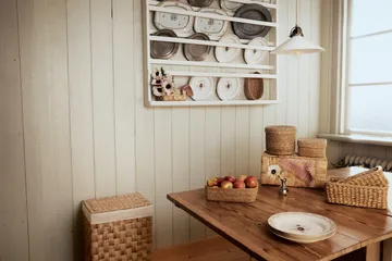 Lily tvättkorg rektangulär 2 delar - Natural - Dixie