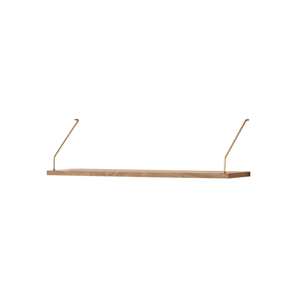 DK3-Royal hyllplan ek såpa, inkl 2 hyllbärare i mässing, 30cm