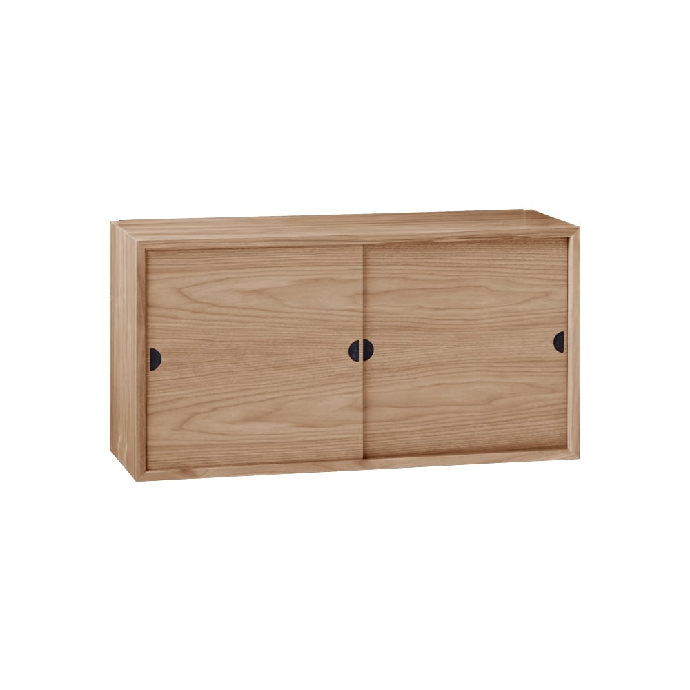 DK3-Royal skåp ek olja, 2 skjutdörrar, 1 hylla | Skandinavisk Design | Skåp & Vitrinskåp | Beige