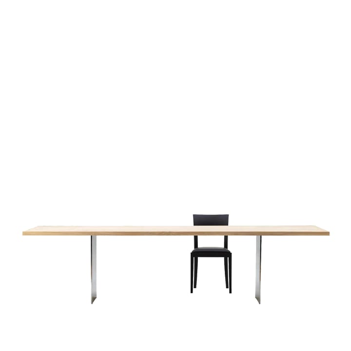 DK3_3 matbord - ek såpa, borstade stålben, 220cm - Dk3