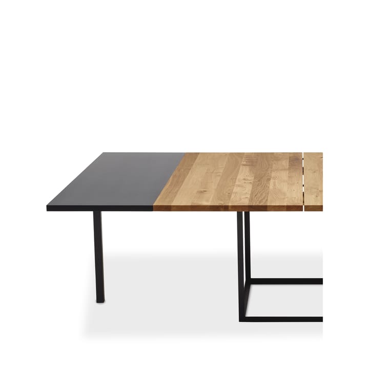 Jewel matbord - ek olja, svartlackat stålstativ, 160x160 - dk3