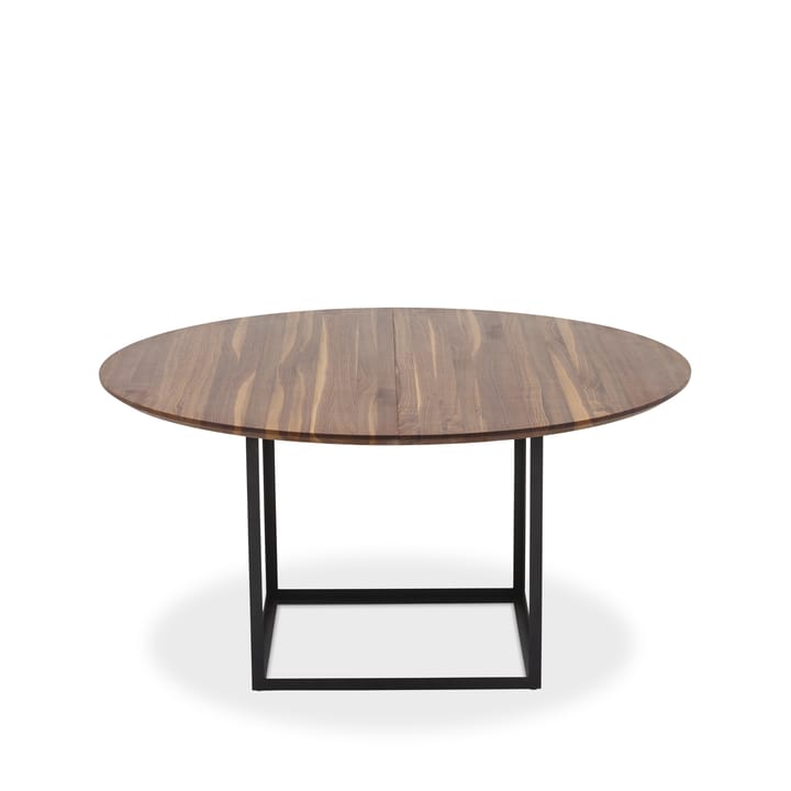 Jewel matbord runt - valnöt, svartlackat stålstativ, ø160cm - dk3