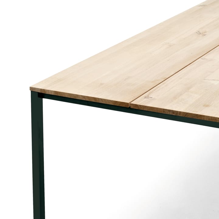 Less is more matbord - vildek såpa, svart stativ, 100x200 - dk3