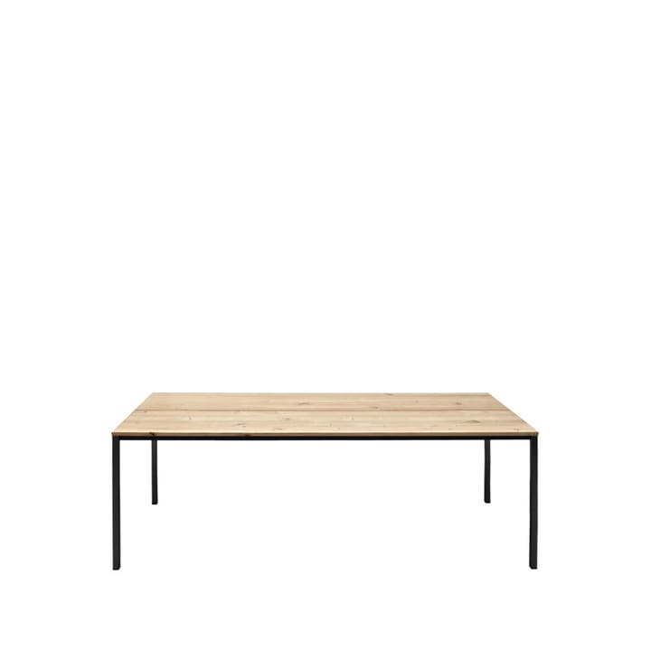 Less is more matbord - vildek såpa, svart stativ, 100x200 - Dk3