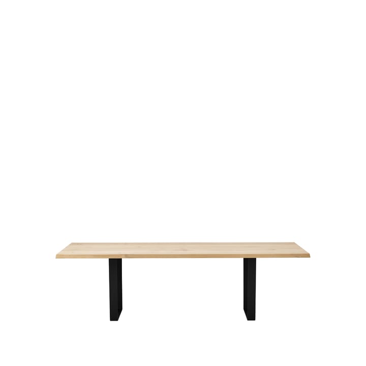 Lowlight matbord - ek olja, svart metallstativ, 220 cm - Dk3