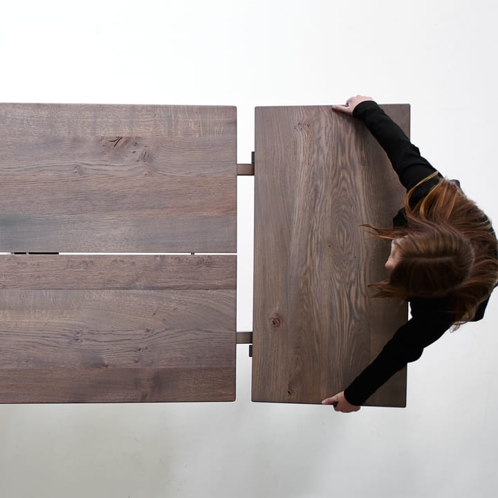 Lowlight matbord - vildek olja, svart metallstativ, 240 cm - Dk3