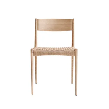 Pia stol - ek såpa, naturflätad sits - dk3