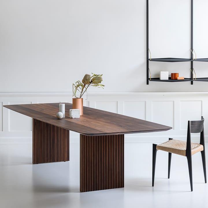 Ten matbord, ek rökt, 240x105 cm dk3