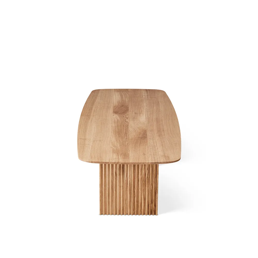 Ten soffbord, Såpad ek 160x60x40 cm dk3