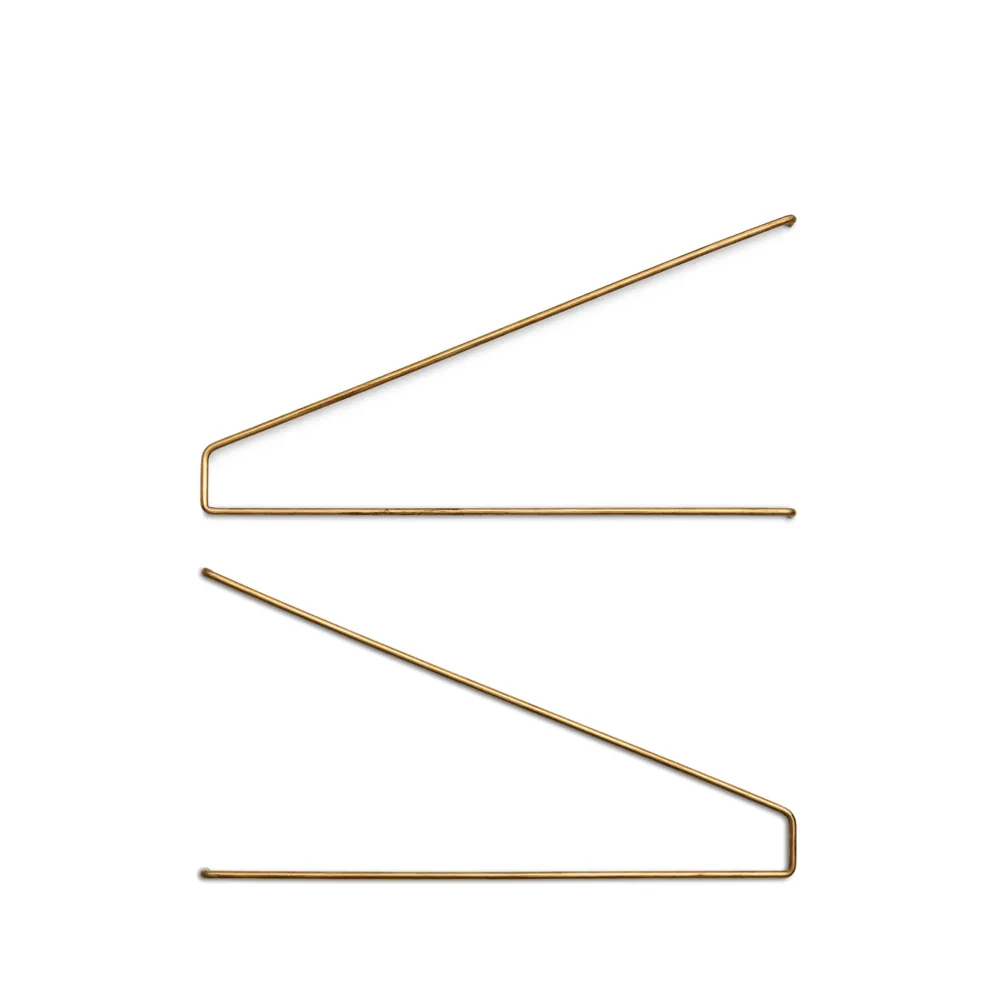 Ultra hyllkonsoll, mässing, 2-pack, d.45 dk3