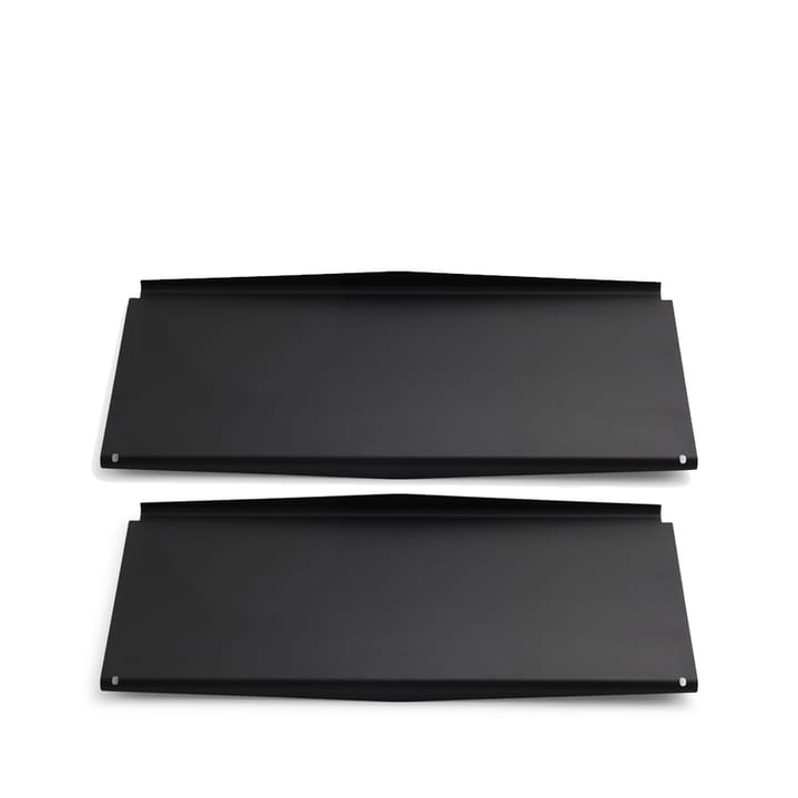 Ultra hyllplan - svart, 2-pack, d.30 cm - dk3