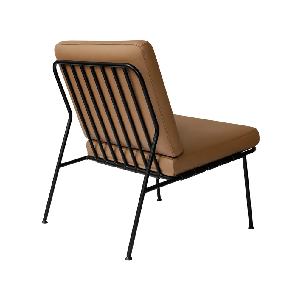 Domus Steel fåtölj, läder elmosoft 43054 brun Dux